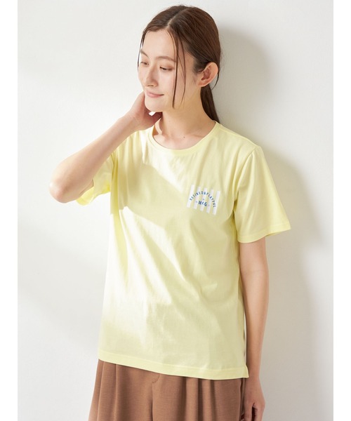 McGREGOR(マックレガー)の「コットンプリントT(Tシャツ/カットソー・レディース・アイボリー/ネイビー/イエロー・L/M)」の4枚目の写真