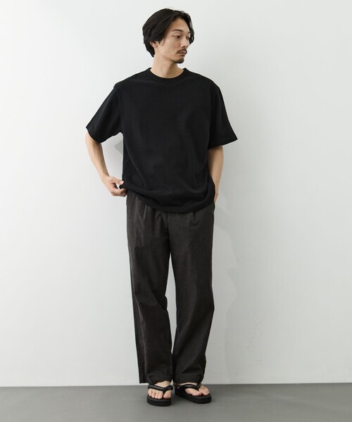 KEY TIMEZ（キータイムズ）の「【KEYTIMEZ/キータイムズ】マナプールシャンブレー1タックパンツ（その他パンツ・メンズ・カーキ/ブラック・2/1）」の3枚目の写真