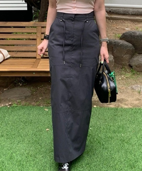 YUGA(ユーガ)の「YUGA_YGMC Korean-style Drawstring Cargo Skirt(スカート・レディース・ホワイト/ブラック/カーキ・FREE)」の19枚目の写真