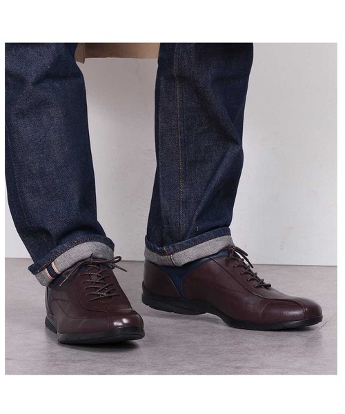 madras Walk(マドラスウォーク)の「【GORE-TEX】マドラスウォーク madras Walk 防水レースアップシューズ / 本革 スタイリッシュ ビジネス・カジュアル兼用 紳士靴 MW7700(その他シューズ・メンズ・ブラック系その他5/ダークブラウン系3/ネイビー系2/ブラック・24.5cm/26cm/25.5cm/25cm/27cm/26.5cm)」の3枚目の写真