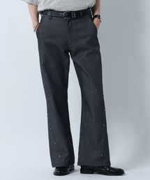RAGEBLUE | CURVE SEAM RIVET FLARE SLACKS/カーブシームリベットフレアパンツ(スラックス)