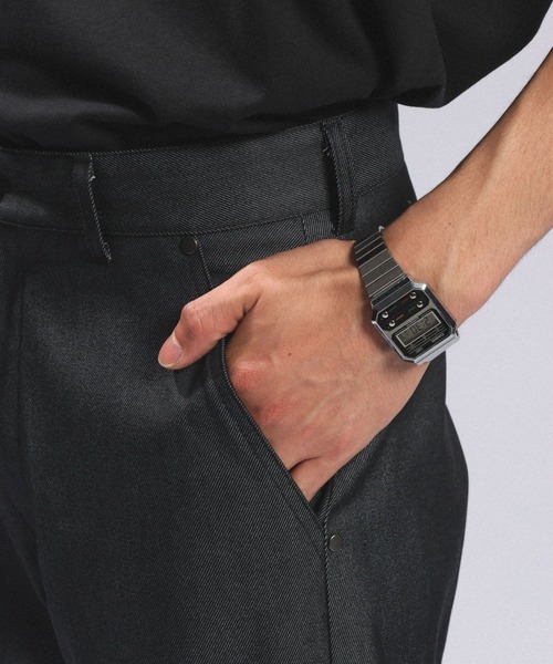 RAGEBLUE（レイジブルー）の「CURVE SEAM RIVET FLARE SLACKS/カーブシームリベットフレアパンツ（スラックス・メンズ・ネイビー/ブラック・LARGE/MEDIUM）」の18枚目の写真