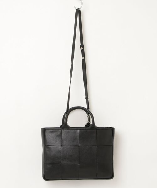 GUIONNET(ギオネ)の「GUIONNET TILE 4BY3 SHOULDER BAG ギオネ タイルフォーバイスリー 2WAY ショルダーバッグ(ハンドバッグ・レディース・ブラック・FREE)」の10枚目の写真