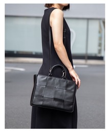 GUIONNET TILE 4BY3 SHOULDER BAG ギオネ タイルフォーバイスリー 2WAY ショルダーバッグ