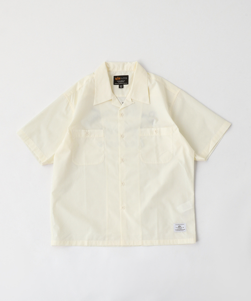 Alpha Industries(アルファインダストリーズ)の「ALPHA INDUSTRIES / アルファ インダストリーズ EMB TC WORK S/S SHIRT(シャツ/ブラウス・メンズ・ホワイト系その他/ブラック/ネイビー・LARGE/SMALL/MEDIUM/X-LARGE)」の2枚目の写真