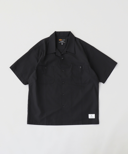 Alpha Industries(アルファインダストリーズ)の「ALPHA INDUSTRIES / アルファ インダストリーズ EMB TC WORK S/S SHIRT(シャツ/ブラウス・メンズ・ホワイト系その他/ブラック/ネイビー・LARGE/SMALL/MEDIUM/X-LARGE)」の1枚目の写真