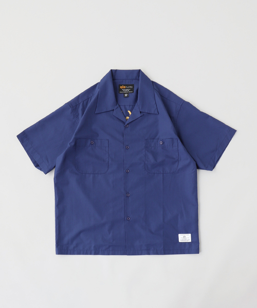 Alpha Industries(アルファインダストリーズ)の「ALPHA INDUSTRIES / アルファ インダストリーズ EMB TC WORK S/S SHIRT(シャツ/ブラウス・メンズ・ホワイト系その他/ブラック/ネイビー・LARGE/SMALL/MEDIUM/X-LARGE)」の4枚目の写真