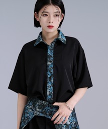 Ellno Loset（エルノロゼット）の「ニュアンスジャガードクレリックシャツ/SETUP対応（シャツ/ブラウス）」
