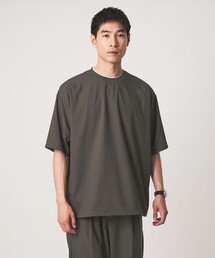 green label relaxing（グリーンレーベルリラクシング）の「Dot Air ドローコード クルーネック 半袖 Tシャツ -ストレッチ-（Tシャツ/カットソー）」
