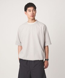 green label relaxing（グリーンレーベルリラクシング）の「Dot Air ドローコード クルーネック 半袖 Tシャツ -ストレッチ-（Tシャツ/カットソー）」
