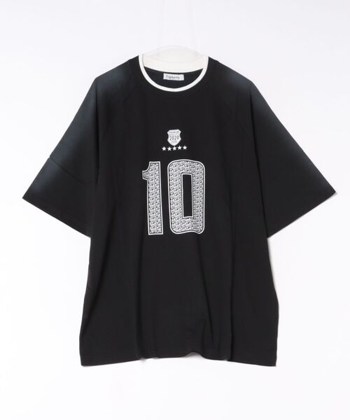 Figments(フィグメンツ)の「ナンバリングフェードビッグTシャツ(Tシャツ/カットソー・レディース・ホワイト/ブラック・FREE)」の7枚目の写真