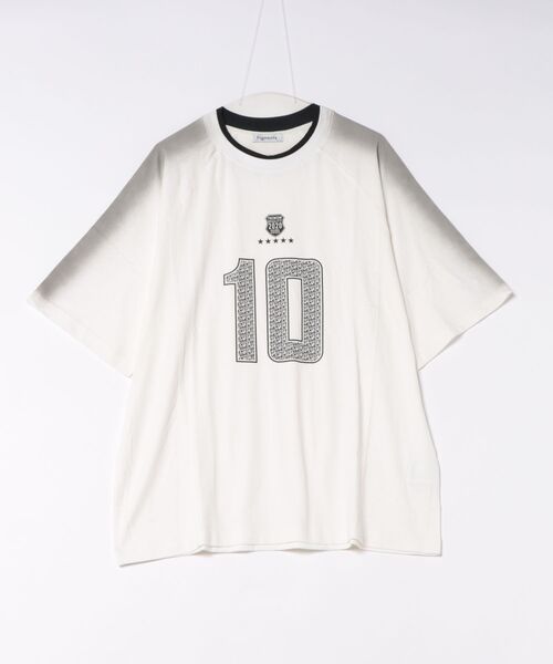 Figments(フィグメンツ)の「ナンバリングフェードビッグTシャツ(Tシャツ/カットソー・レディース・ホワイト/ブラック・FREE)」の8枚目の写真