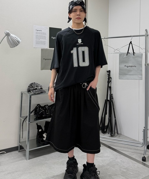 Figments(フィグメンツ)の「ナンバリングフェードビッグTシャツ(Tシャツ/カットソー・レディース・ホワイト/ブラック・FREE)」の16枚目の写真
