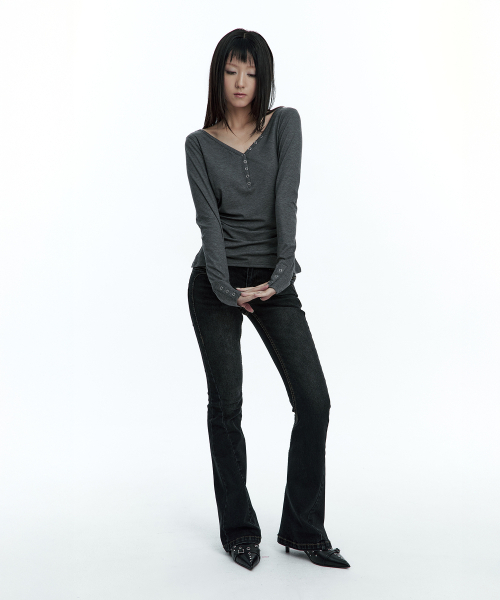 ROUGHNECK（ラフネック）の「Bold Stich BootCut Denim Black（デニムパンツ・レディース・その他・MEDIUM/SMALL）」の10枚目の写真