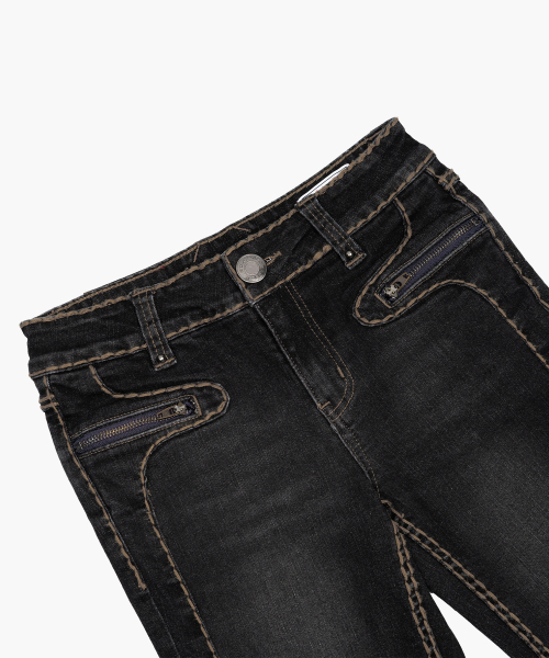 ROUGHNECK（ラフネック）の「Bold Stich BootCut Denim Black（デニムパンツ・レディース・その他・MEDIUM/SMALL）」の4枚目の写真