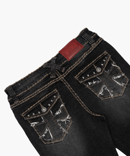 ROUGHNECK（ラフネック）の「Bold Stich BootCut Denim Black（デニムパンツ・レディース・その他・MEDIUM/SMALL）」の5枚目の写真