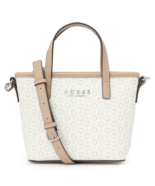 Guess(ゲス)の「KEIRA Mini Tote ミニトート ショルダーバッグ(ショルダーバッグ・レディース・ホワイト/ダークグレー/ライトグリーン・ONE SIZE)」の2枚目の写真