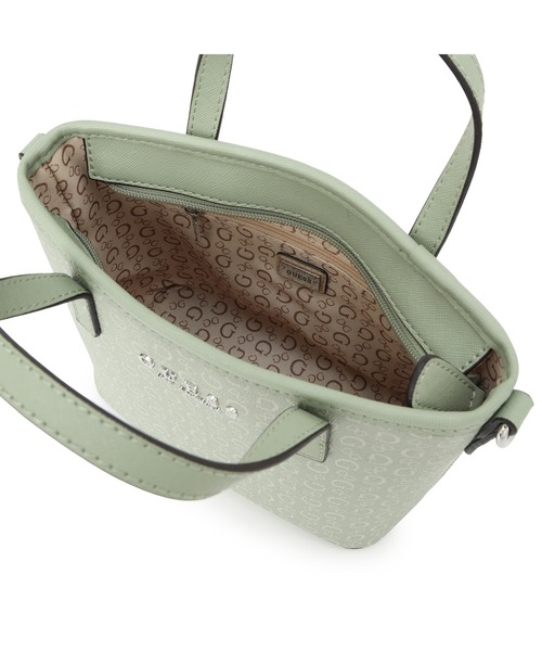 Guess(ゲス)の「KEIRA Mini Tote ミニトート ショルダーバッグ(ショルダーバッグ・レディース・ホワイト/ダークグレー/ライトグリーン・ONE SIZE)」の5枚目の写真