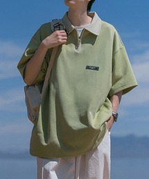 KELVIN（ケルヴァン）の「Half Zip Polo Tee ハーフジップポロTシャツ（Tシャツ/カットソー）」