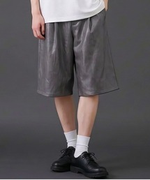 revertical | PUレザーワンタック ワイドショーツ(その他パンツ)
