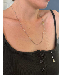 DENU（デヌ）の「Tiny gold stone necklace（ネックレス）」