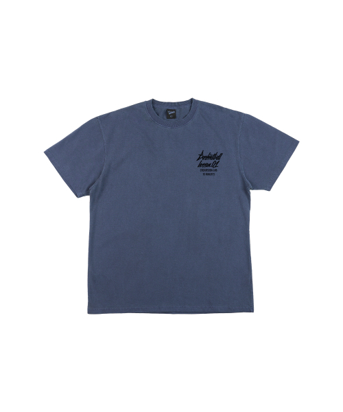 CREAM SODA LAB(クリームソーダラボ)の「クォーター チームプレイ ガーメント ダイング ピグメント 半袖Tシャツ スティールブルー(Tシャツ/カットソー・メンズ・その他・LARGE/X-LARGE)」の7枚目の写真