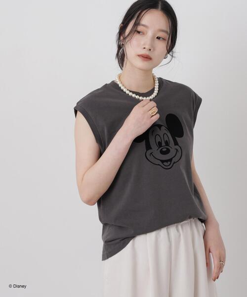 GOOD ROCK SPEED(グッドロックスピード)の「GOOD ROCK SPEED/ Mickey /French sleeve shirts(Tシャツ/カットソー・レディース・ホワイト/ブラック・FREE)」の12枚目の写真