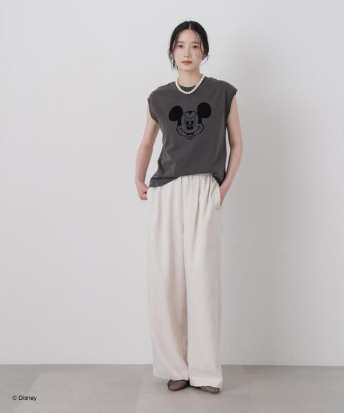 GOOD ROCK SPEED(グッドロックスピード)の「GOOD ROCK SPEED/ Mickey /French sleeve shirts(Tシャツ/カットソー・レディース・ホワイト/ブラック・FREE)」の9枚目の写真