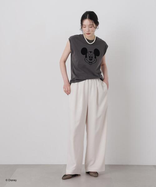 GOOD ROCK SPEED(グッドロックスピード)の「GOOD ROCK SPEED/ Mickey /French sleeve shirts(Tシャツ/カットソー・レディース・ホワイト/ブラック・FREE)」の8枚目の写真