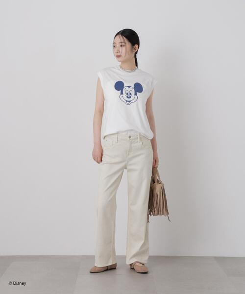 GOOD ROCK SPEED(グッドロックスピード)の「GOOD ROCK SPEED/ Mickey /French sleeve shirts(Tシャツ/カットソー・レディース・ホワイト/ブラック・FREE)」の22枚目の写真