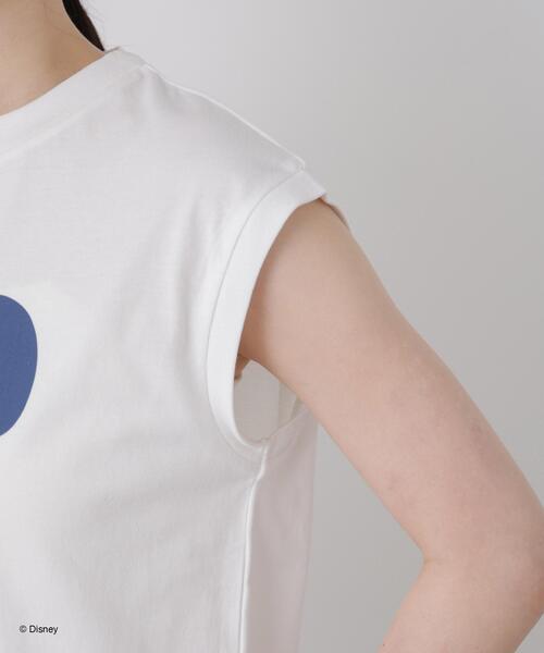 GOOD ROCK SPEED(グッドロックスピード)の「GOOD ROCK SPEED/ Mickey /French sleeve shirts(Tシャツ/カットソー・レディース・ホワイト/ブラック・FREE)」の14枚目の写真