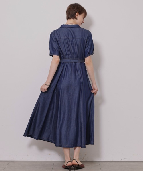 CADUNE(カデュネ)の「デニムワンピース(ワンピース・レディース・ネイビー・36/38)」の2枚目の写真
