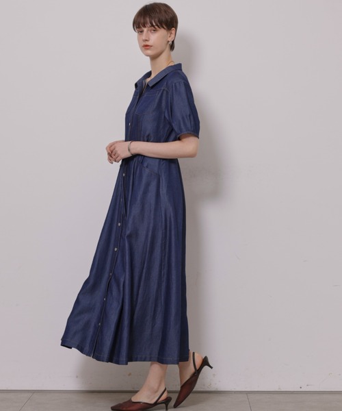 CADUNE(カデュネ)の「デニムワンピース(ワンピース・レディース・ネイビー・36/38)」の3枚目の写真