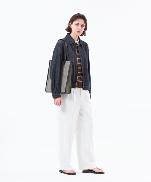 MACKINTOSH PHILOSOPHY（ﾏｯｷﾝﾄｯｼｭ ﾌｨﾛｿﾌｨｰ）の「ライトオンスデニムブルゾン（デニムジャケット・レディース・ブルー/ダークネイビー・38/36）」の4枚目の写真