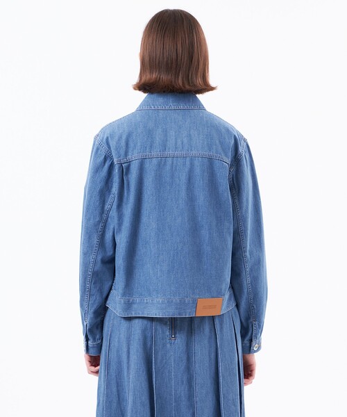 MACKINTOSH PHILOSOPHY（ﾏｯｷﾝﾄｯｼｭ ﾌｨﾛｿﾌｨｰ）の「ライトオンスデニムブルゾン（デニムジャケット・レディース・ブルー/ダークネイビー・38/36）」の7枚目の写真