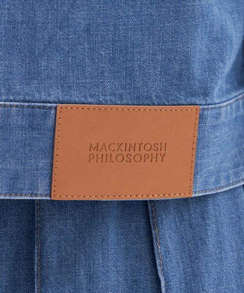 MACKINTOSH PHILOSOPHY（ﾏｯｷﾝﾄｯｼｭ ﾌｨﾛｿﾌｨｰ）の「ライトオンスデニムブルゾン（デニムジャケット・レディース・ブルー/ダークネイビー・38/36）」の10枚目の写真