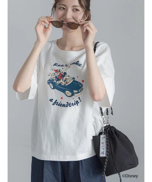 Te chichi(テチチ)の「【Disney】MICKEY&FRIENDS/巾着バッグ(ハンドバッグ・レディース・ブラック/グレー・F)」の5枚目の写真