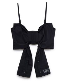 SORIN（ソリン　）の「【人気アイテム 1枚で周りと差がつく】Shirt Sleeve Ribbon Bustier   シャツスリーブリボンビスチェ（その他トップス）」