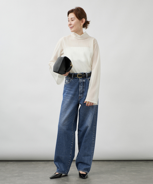 NEEDBY heritage（ニードバイヘリテージ）の「NEEDBY VINTAGE ニードバイ ヴィンテージ Harajyuku 4463250001（デニムパンツ・レディース・ネイビー・27/26/29/28）」の2枚目の写真