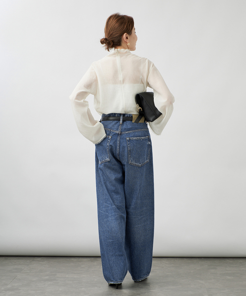 NEEDBY heritage（ニードバイヘリテージ）の「NEEDBY VINTAGE ニードバイ ヴィンテージ Harajyuku 4463250001（デニムパンツ・レディース・ネイビー・27/26/29/28）」の3枚目の写真