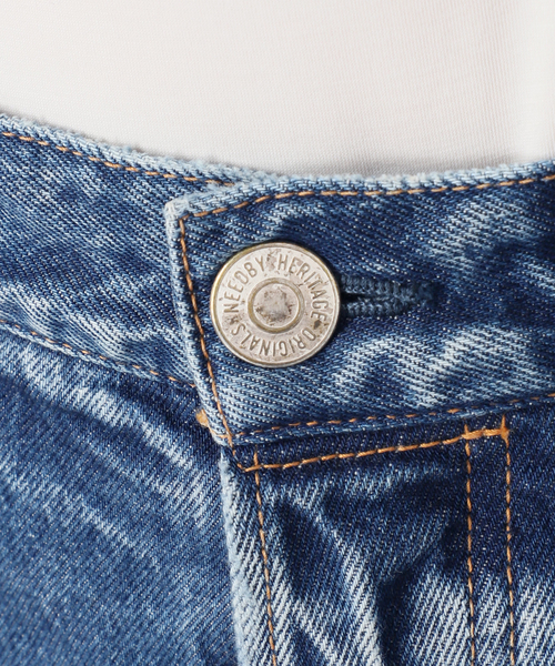 NEEDBY heritage（ニードバイヘリテージ）の「NEEDBY VINTAGE ニードバイ ヴィンテージ Harajyuku 4463250001（デニムパンツ・レディース・ネイビー・27/26/29/28）」の22枚目の写真