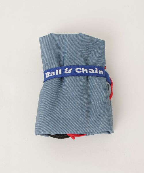 DOUBLE STANDARD CLOTHING(ダブルスタンダードクロージング)の「Ball&Chain/ Heart Button ミニショッピングバッグ(エコバッグ/サブバッグ・レディース・オフホワイト/ブルー・FREE)」の6枚目の写真
