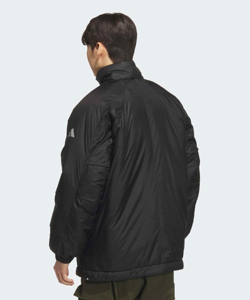 adidas（アディダス）の「シティエスケープ オーバーサイズフィット リップストップ中わた入りジャケット / アディダス adidas（ブルゾン・メンズ・ブラック・XX-LARGE/3XL/LARGE/MEDIUM/SMALL/X-LARGE）」の2枚目の写真