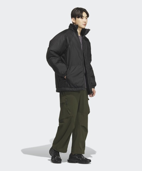 adidas（アディダス）の「シティエスケープ オーバーサイズフィット リップストップ中わた入りジャケット / アディダス adidas（ブルゾン・メンズ・ブラック・XX-LARGE/3XL/LARGE/MEDIUM/SMALL/X-LARGE）」の3枚目の写真
