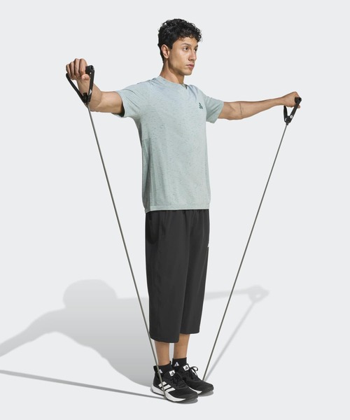 adidas(アディダス)の「ワークアウト エッセンシャルズ シームレス Tシャツ / アディダス adidas(Tシャツ/カットソー・メンズ・グリーン・MEDIUM/X-LARGE/X-SMALL)」の5枚目の写真