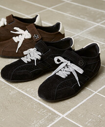 MARY QUANT | MARY QUANT/マリークワント フェイクスエード ベロア リボン 付 ベルクロ スニーカー[23.0~24.5cm展開]　限定展開(スニーカー)