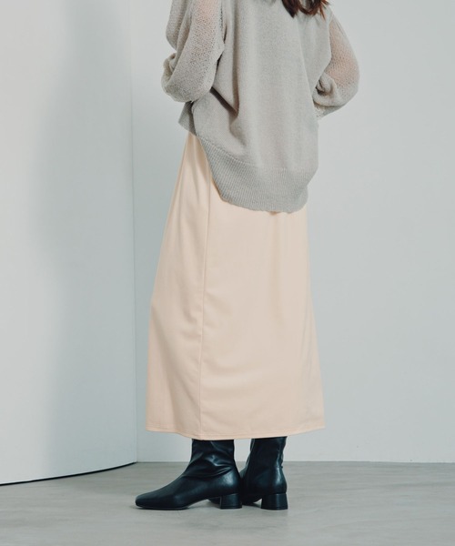 LEPSIM(レプシィム)の「マシュマロベロアスカート 824315(スカート・レディース・ブラック/アイボリー/ブラウン/ブラウン系その他/ピンク・FREE/TALL)」の14枚目の写真
