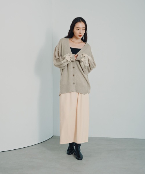 LEPSIM(レプシィム)の「マシュマロベロアスカート 824315(スカート・レディース・ブラック/アイボリー/ブラウン/ブラウン系その他/ピンク・FREE/TALL)」の17枚目の写真