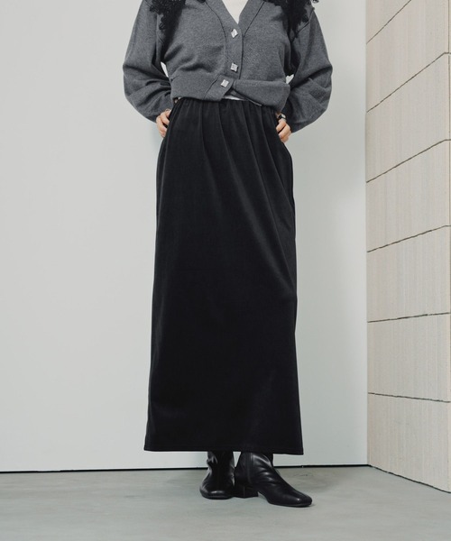 LEPSIM(レプシィム)の「マシュマロベロアスカート 824315(スカート・レディース・ブラック/アイボリー/ブラウン/ブラウン系その他/ピンク・FREE/TALL)」の19枚目の写真