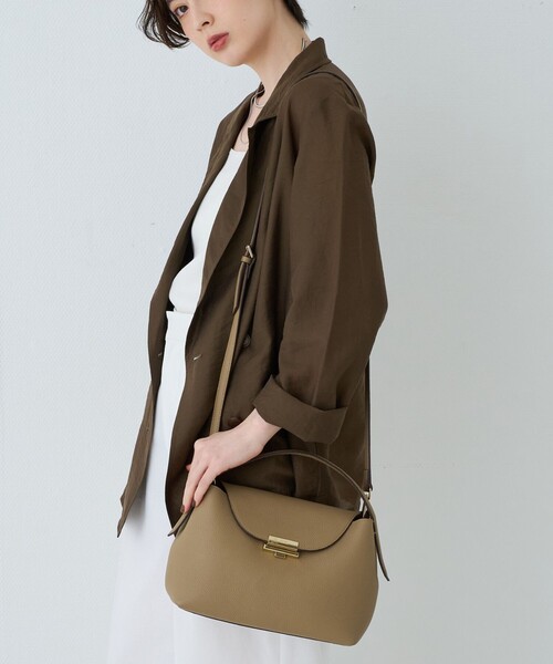 新品・未使用 PUNTI./プンティ MAGNOLIA-HAND PUNTI. / プンティ】レザーハンドルショルダーバッグ MAGNOLIA-HAND